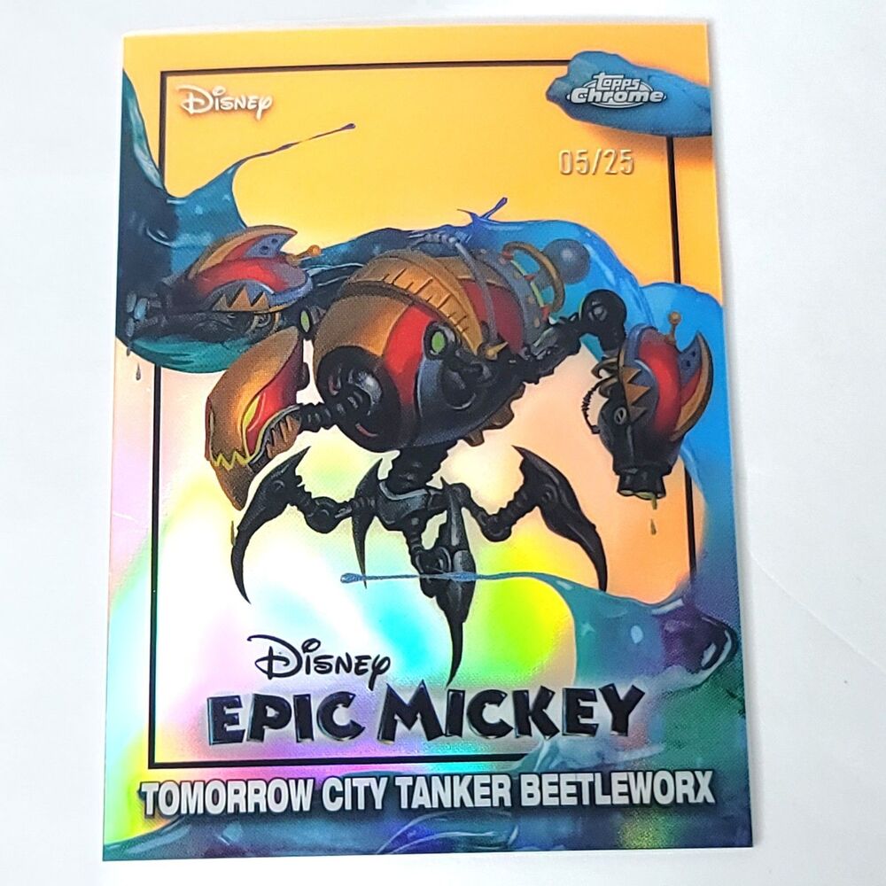 Tomorrow City Tanker Beetleworx Topps 2026 Disney Neon Orange Epic Mickey 05/25